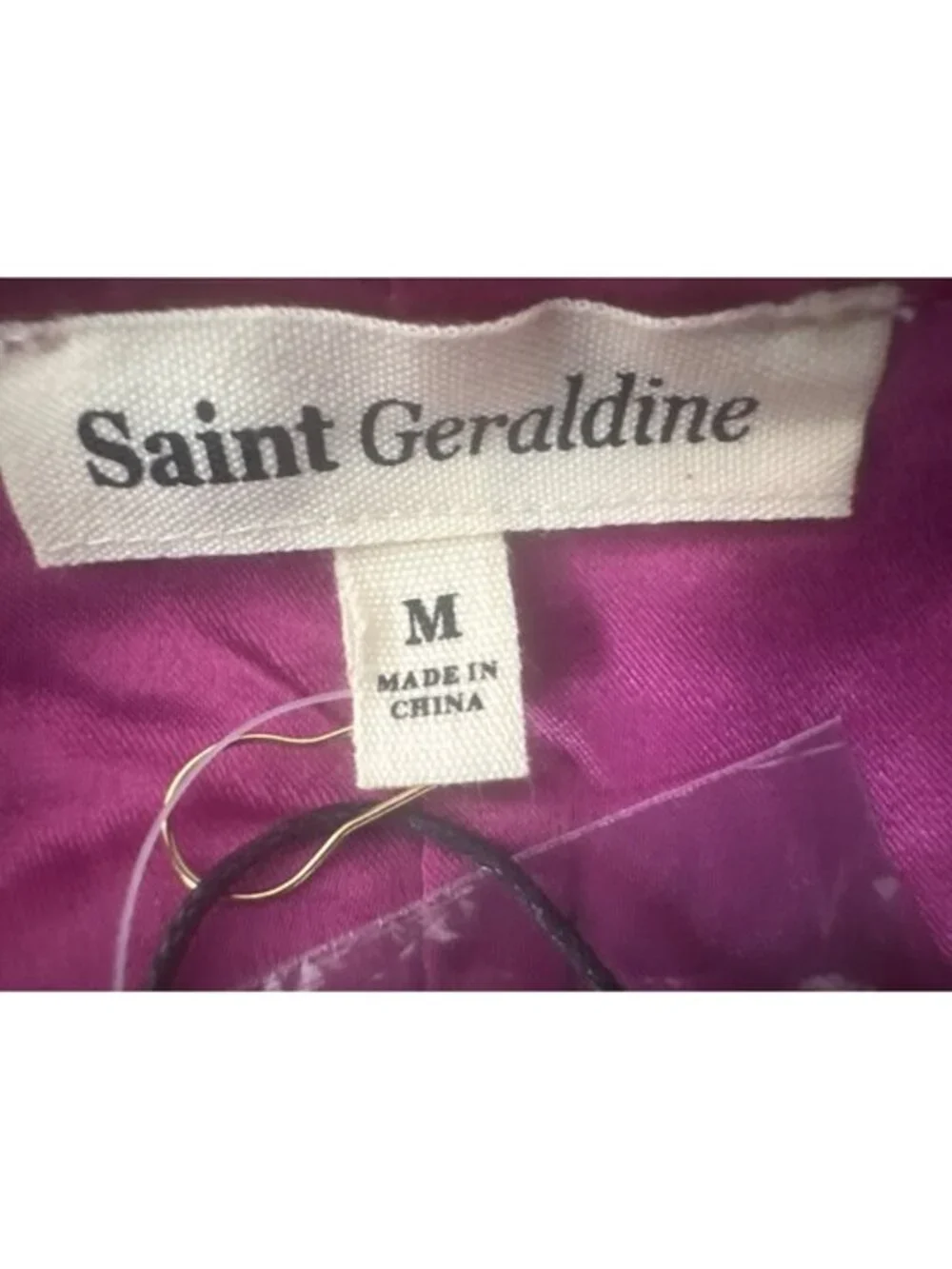 New Saint Geraldine Medium Plaid Button-Up Vest With Satin Lining